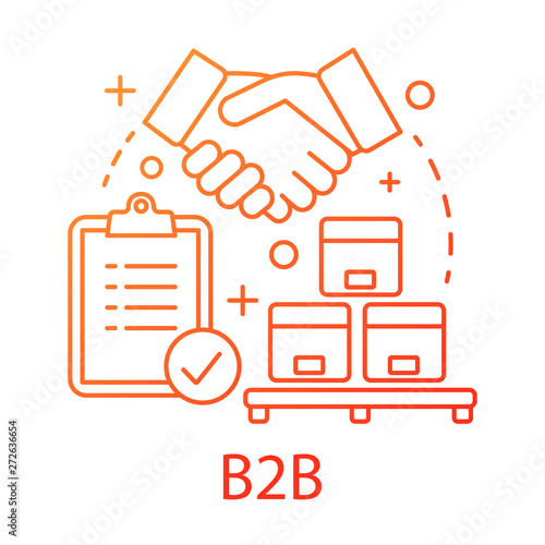 B2B concept icon