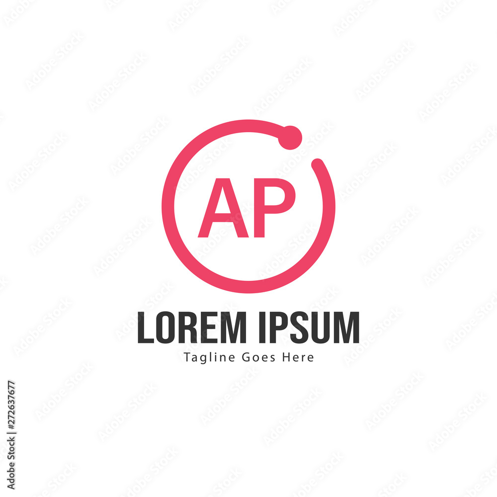 AP Letter Logo Design. Creative Modern AP Letters Icon Illustration AP Letter Logo Design. Creative Modern AP Letters Icon Illustration