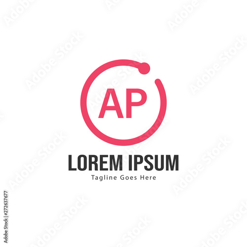 Free Download AP Letter Logo Design. Creative Modern AP Letters Icon Illustration - GFXLoad