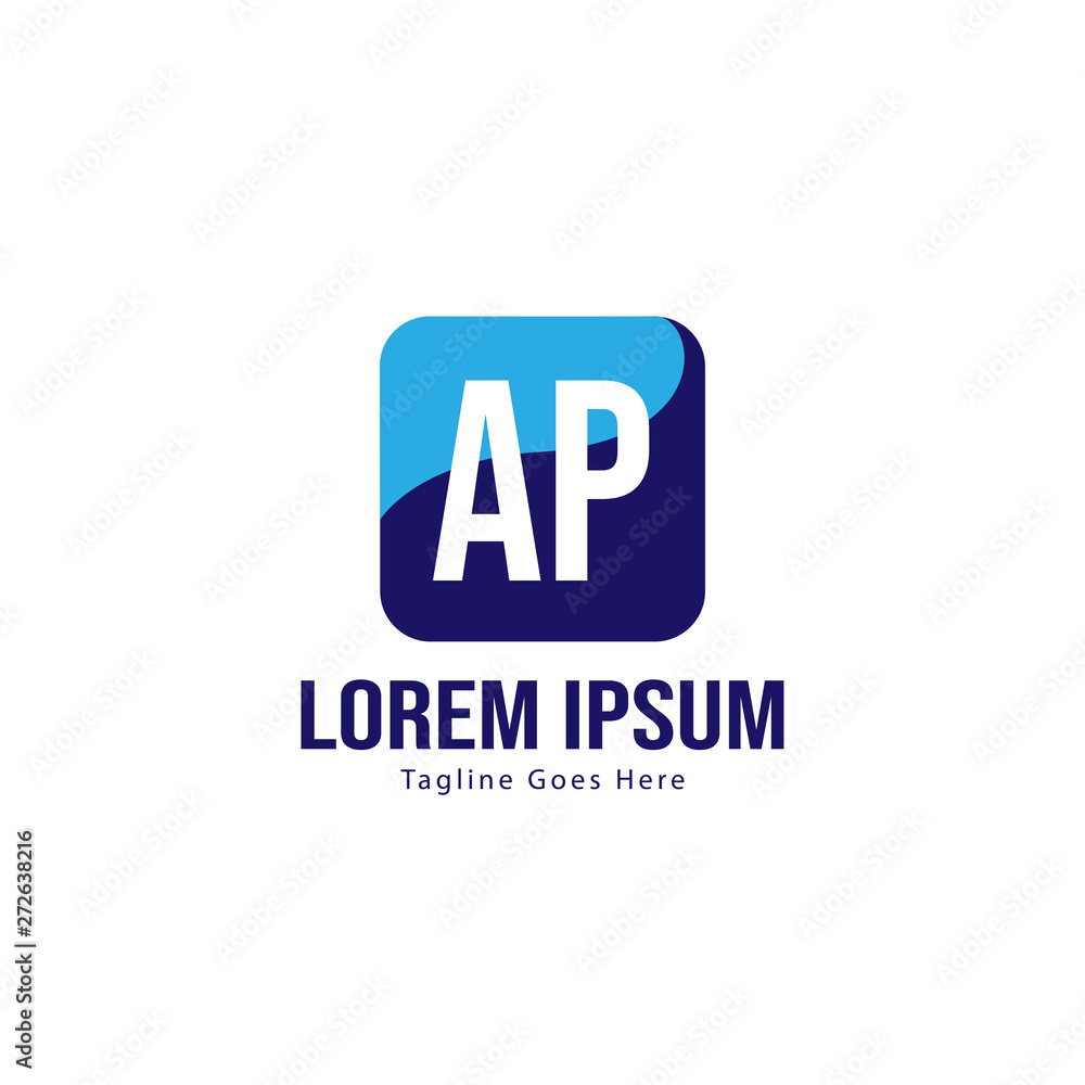 AP Letter Logo Design. Creative Modern AP Letters Icon Illustration AP Letter Logo Design. Creative Modern AP Letters Icon Illustration