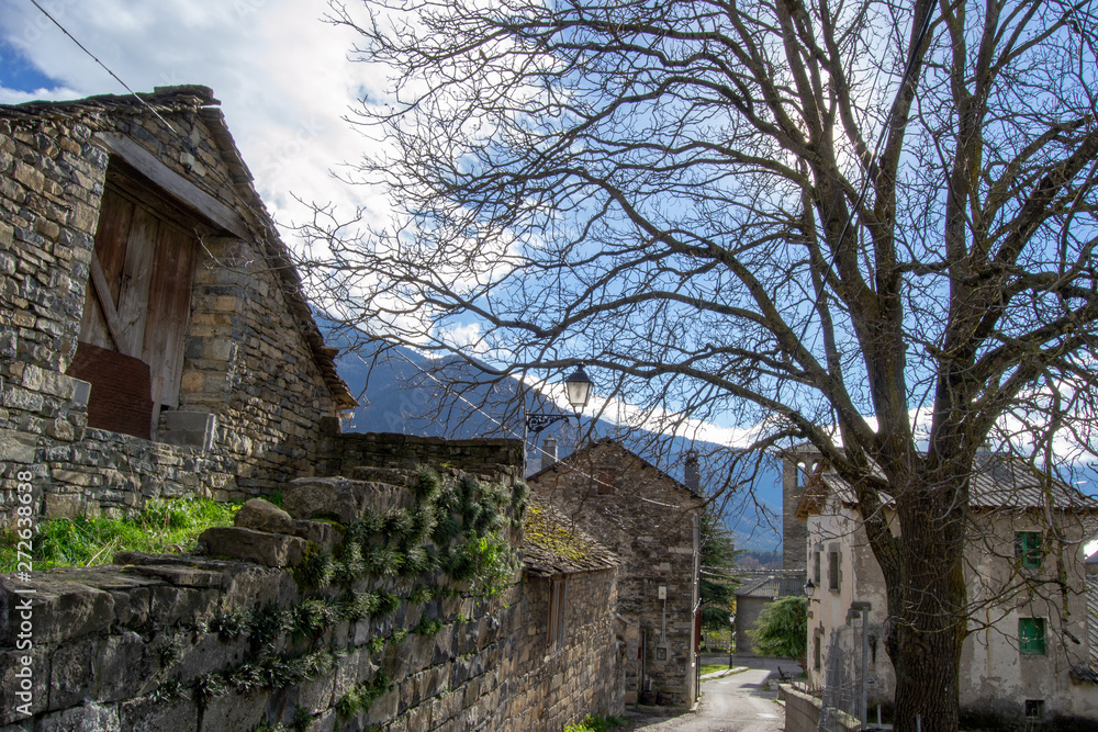 Village houses in Ordesa Spain Village houses in Ordesa Spain