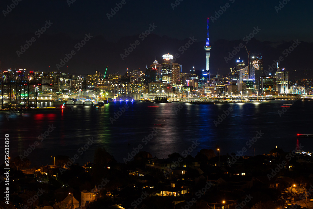 Night View at Devonport in Auckland, New Zealand Night View at Devonport in Auckland, New Zealand