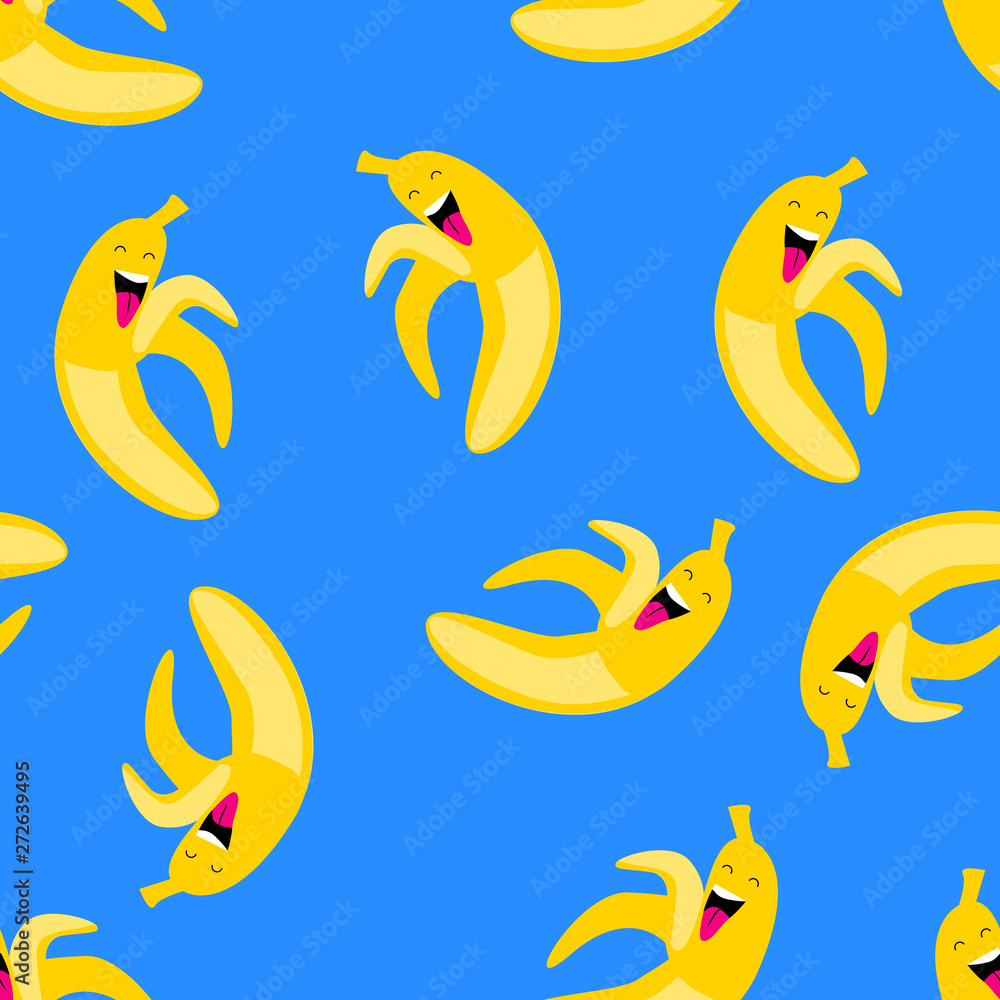 the funny, mischievous banana pattern is seamless the funny, mischievous banana pattern is seamless