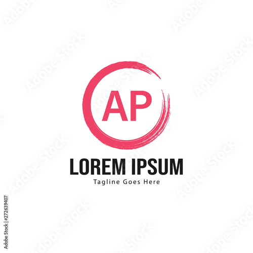 Free Download AP Letter Logo Design. Creative Modern AP Letters Icon Illustration - GFXLoad