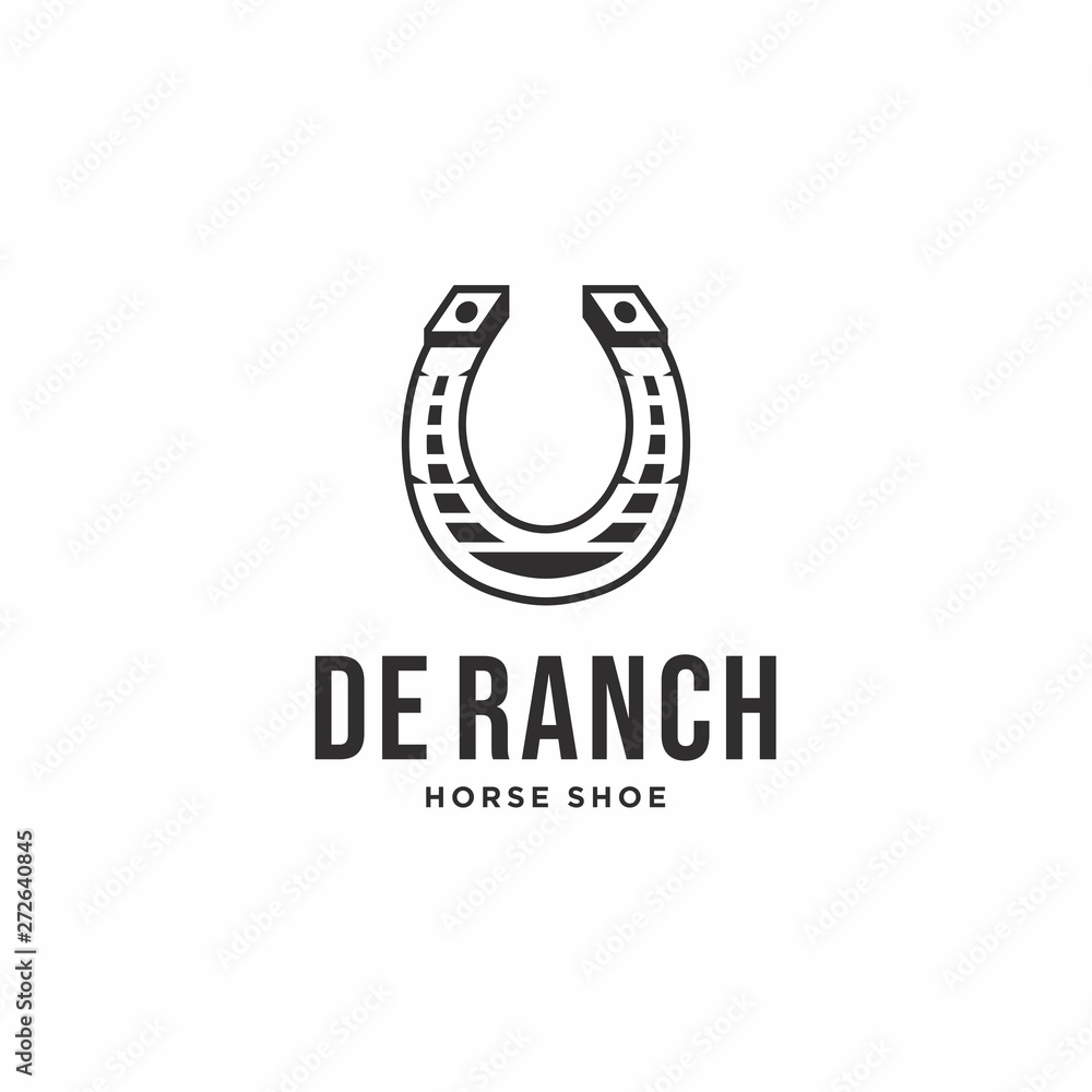 Shoe Horse Cowboy Ranch logo design