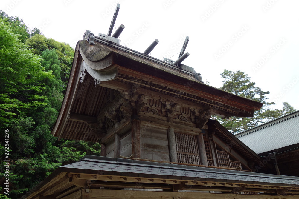 島根県松江市にある玉作湯神社の本殿