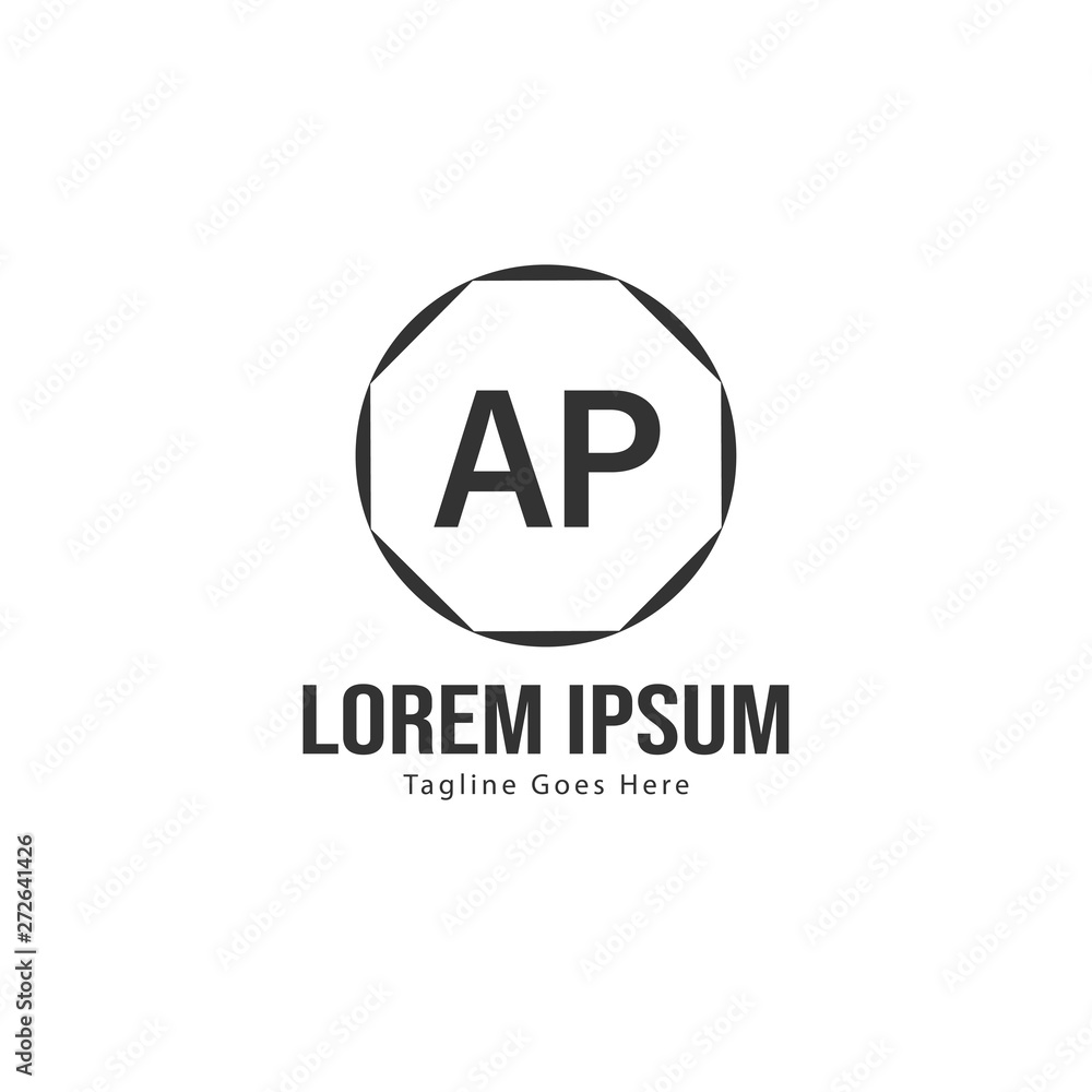 AP Letter Logo Design. Creative Modern AP Letters Icon Illustration AP Letter Logo Design. Creative Modern AP Letters Icon Illustration