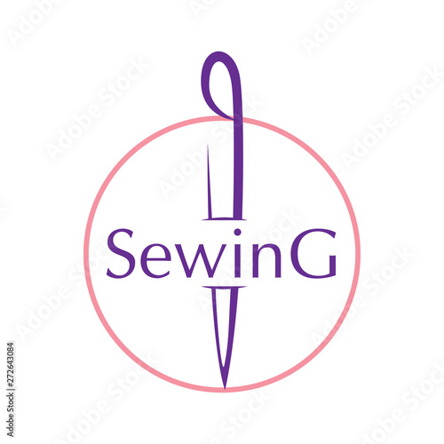 vector logo for a sewing workshop, tailor