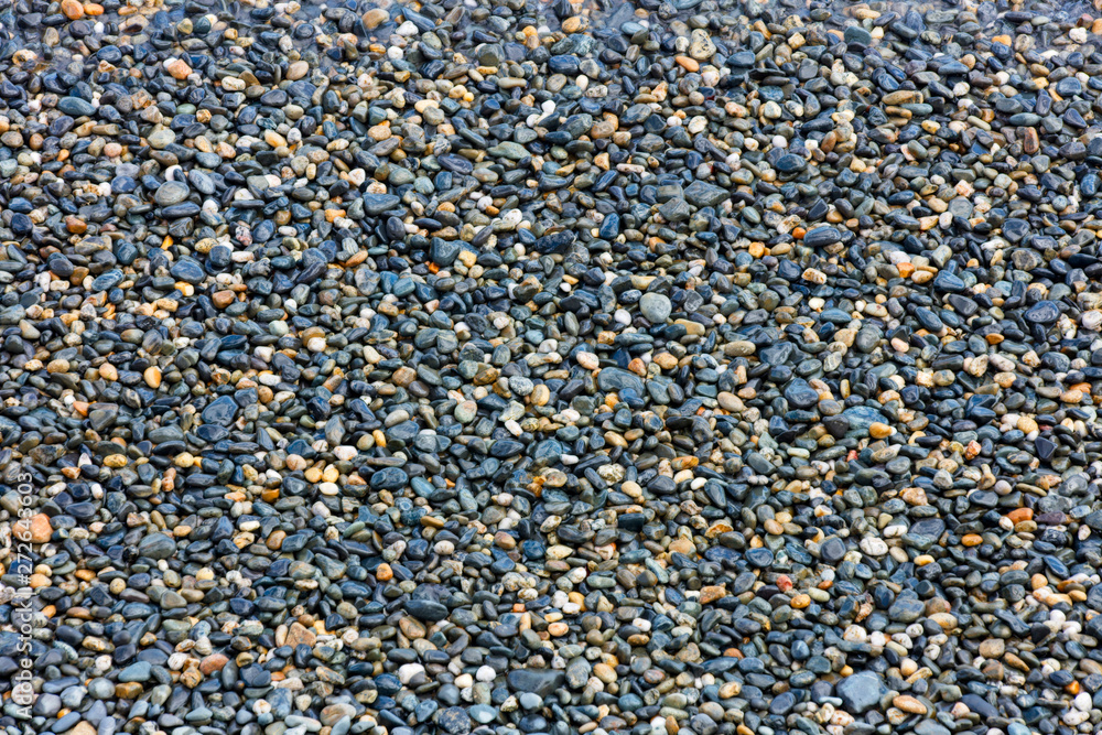 Pebbles on a beach. Pebbles on a beach.