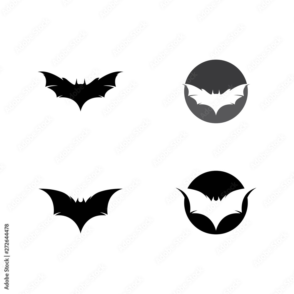 Bat logo template vector icon illustration Bat logo template vector icon illustration