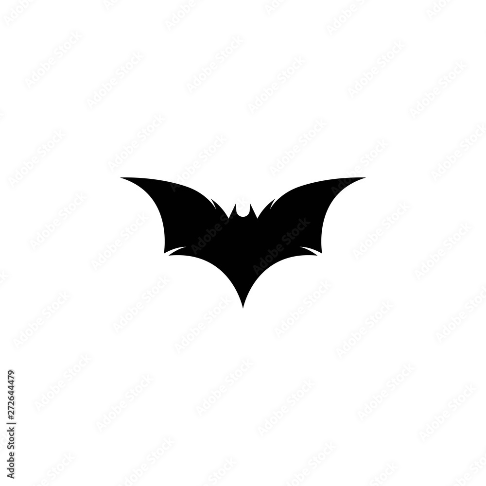 Naklejka premium Bat logo template vector icon illustration