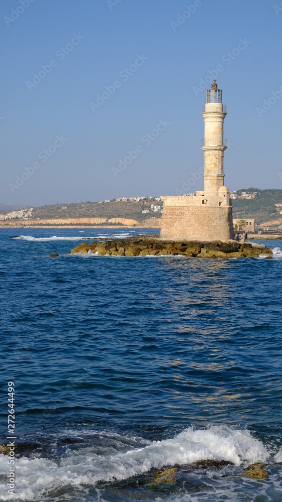 Chania Venetian Lighthouse, Chania, Crete, Greece