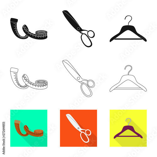 Isolated object of craft and handcraft sign. Collection of craft and industry stock symbol for web.