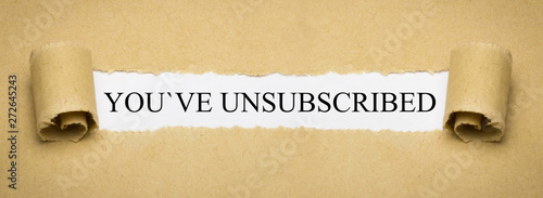 You´ve unsubscribed