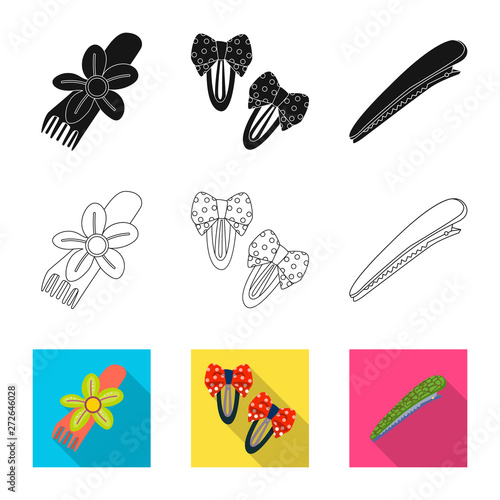 Isolated object of beauty and fashion sign. Set of beauty and female vector icon for stock.