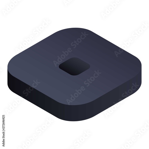 Desktop mini computer icon. Isometric of desktop mini computer vector icon for web design isolated on white background