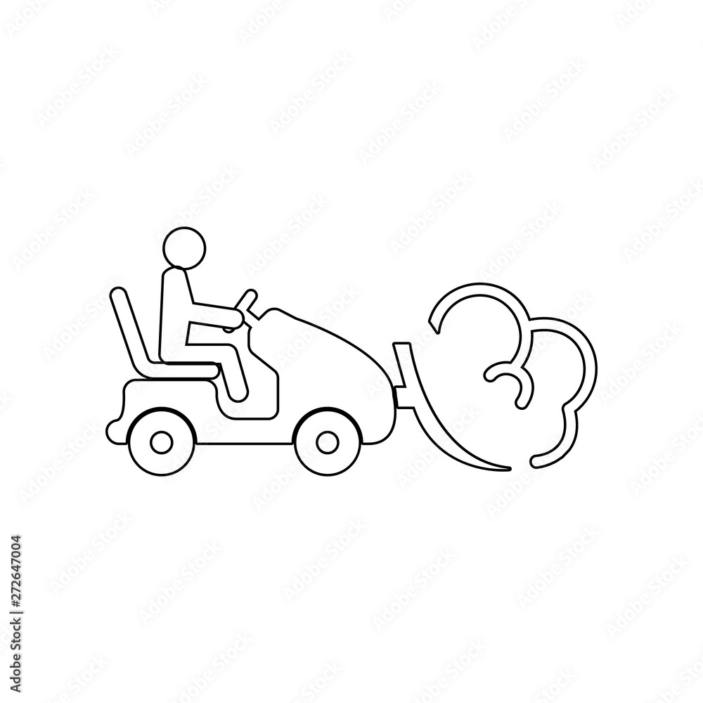 snow tractor with snowdrift in plow icon. Element of winter for mobile concept and web apps icon. Outline, thin line icon for website design and development, app development snow tractor with snowdrift in plow icon. Element of winter for mobile concept and web apps icon. Outline, thin line icon for website design and development, app development