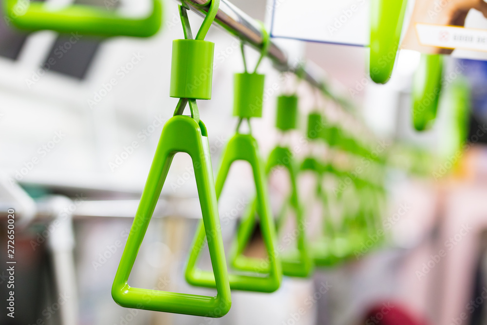 Train Handles in Tokyo Japan