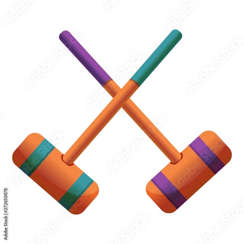 Photography Croquet crossed mallet icon