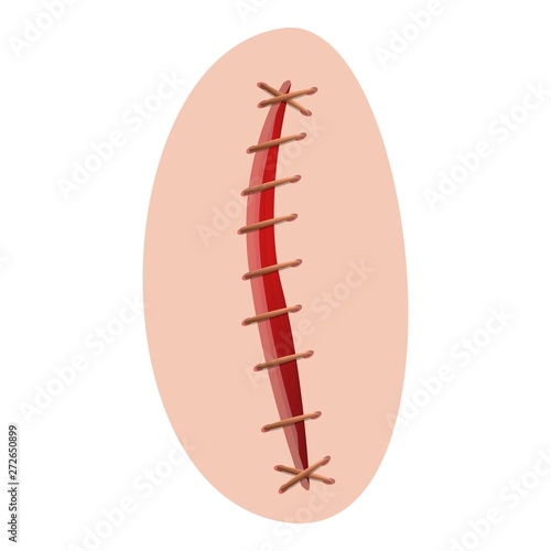 Suture icon. Cartoon of suture vector icon for web design isolated on white background