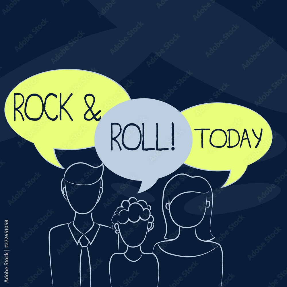 Text sign showing Rock And Roll. Business photo showcasing Musical Genre Type of popular dance music Heavy Beat Sound Text sign showing Rock And Roll. Business photo showcasing Musical Genre Type of popular dance music Heavy Beat Sound