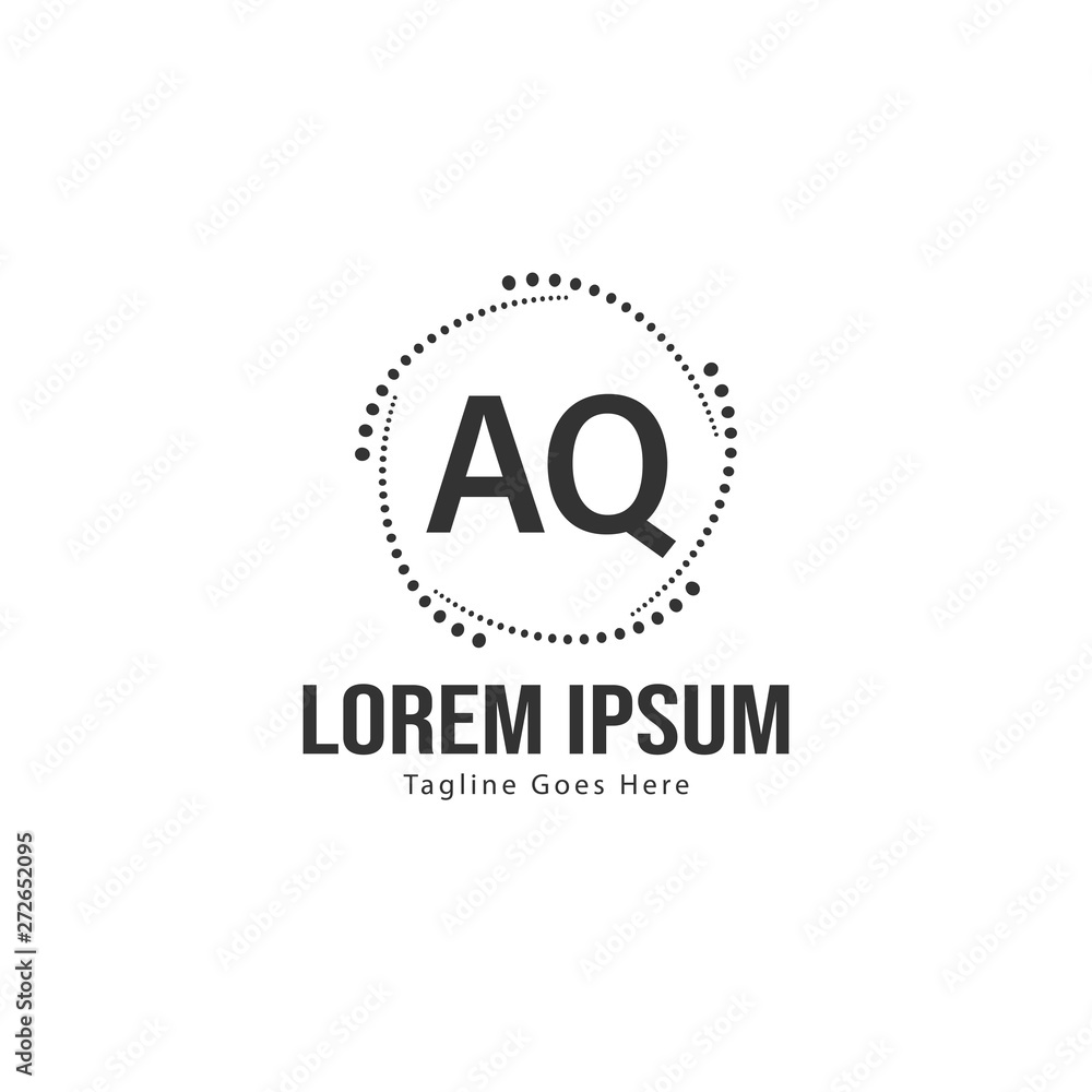 AQ Letter Logo Design. Creative Modern AQ Letters Icon Illustration AQ Letter Logo Design. Creative Modern AQ Letters Icon Illustration