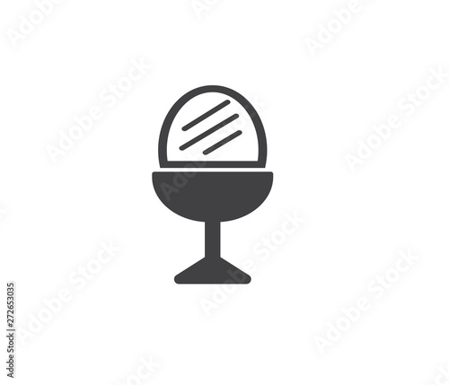 Ice cream cone icon isolated. Modern sweet vanilla desert sign. Trendy vector chocolate cram symbol for web site design, button to mobile app. Logo ice cream illustration. - Vector