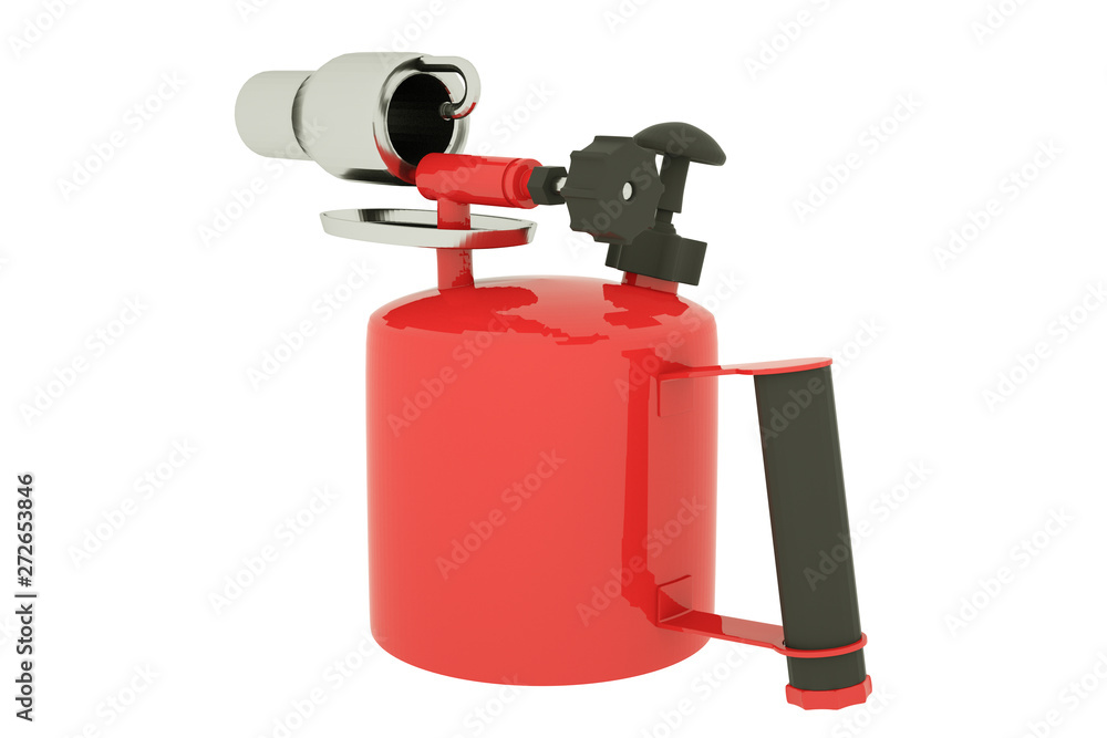 blow-torch isolated on white background. 3d rendering blow-torch isolated on white background. 3d rendering