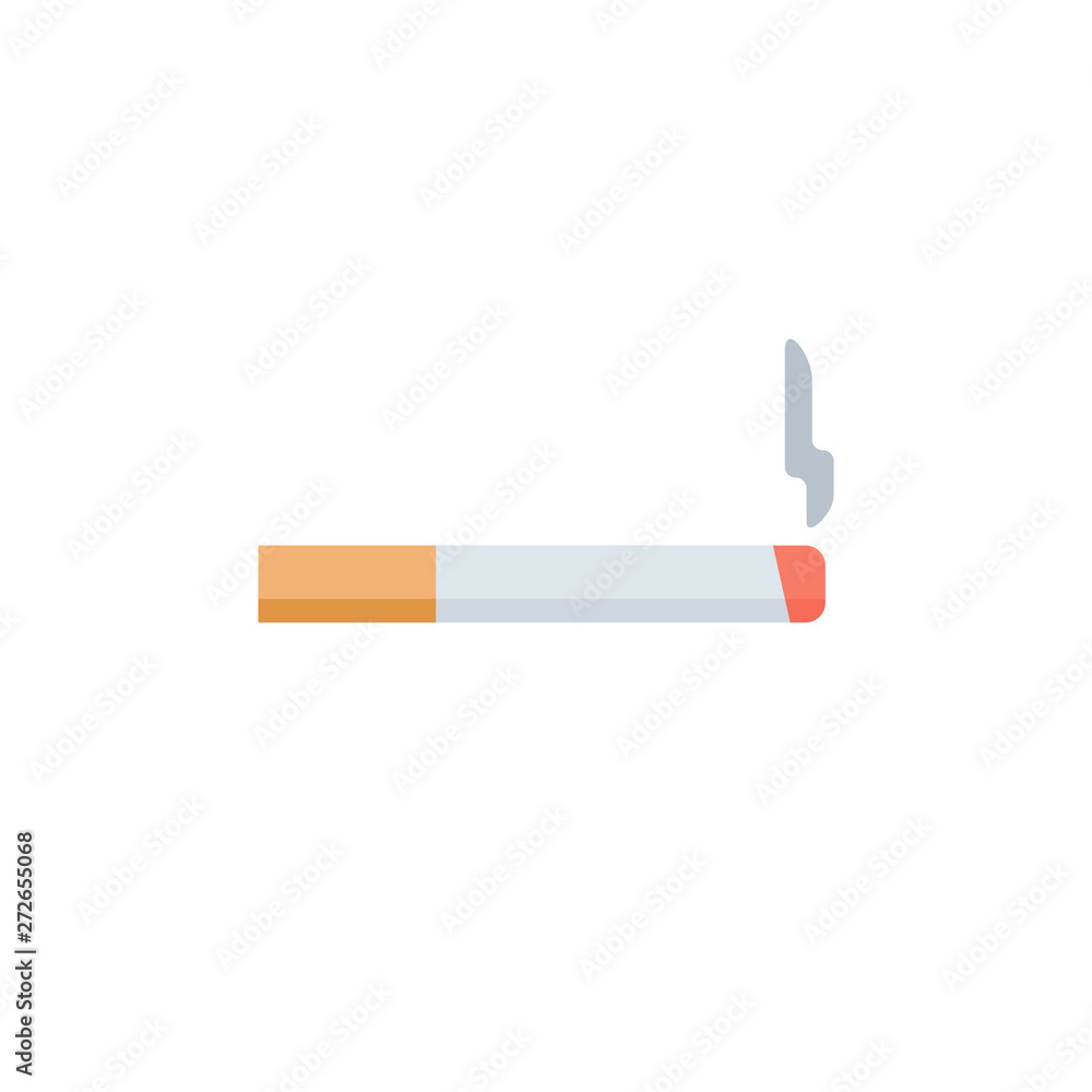 Cigarette icon isolated. Tobacco sign. Smoking symbol. Flat design. Vector Illustration Cigarette icon isolated. Tobacco sign. Smoking symbol. Flat design. Vector Illustration