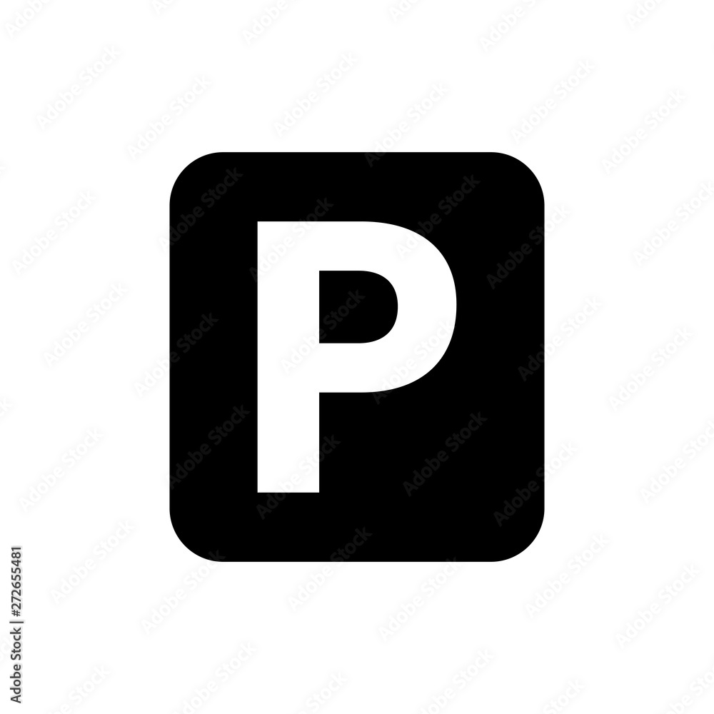 Street Signage, Road Sign Parking Area Illustration Design. Vector icon Street Signage, Road Sign Parking Area Illustration Design. Vector icon