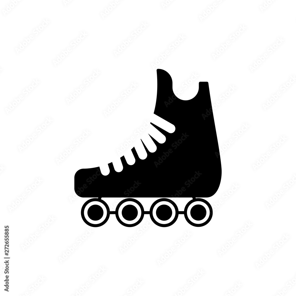 Roller skates icon vector isolated Roller skates icon vector isolated
