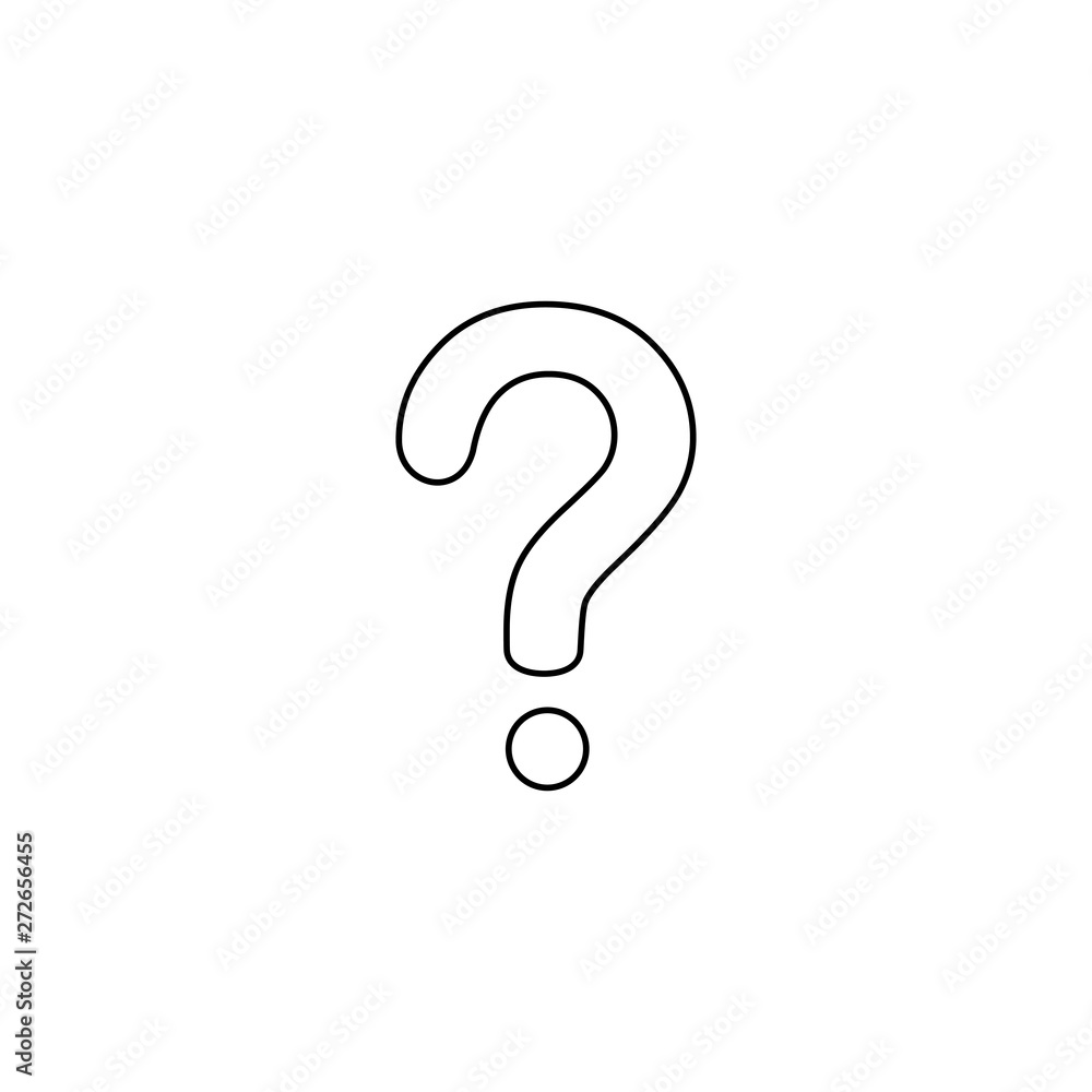 Question icon. Help symbol. Question icon. Faq info. Thin line, outline, linear icon Question icon. Help symbol. Question icon. Faq info. Thin line, outline, linear icon