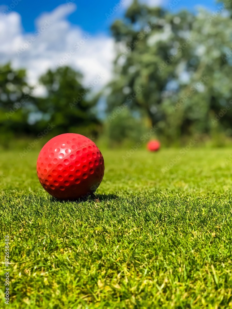 Naklejka premium Départ rouge su rle fairway