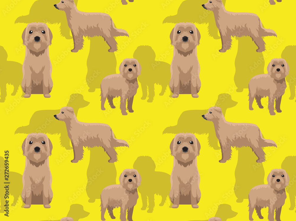 Fototapeta premium Dog Pyrenean Sheepdog Background Seamless Wallpaper
