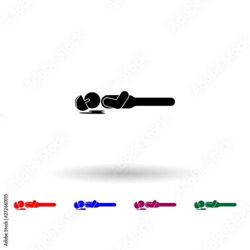 wounded soldier multi color icon. Elements of army & war set. Simple icon for websites, web design, mobile app, info graphics