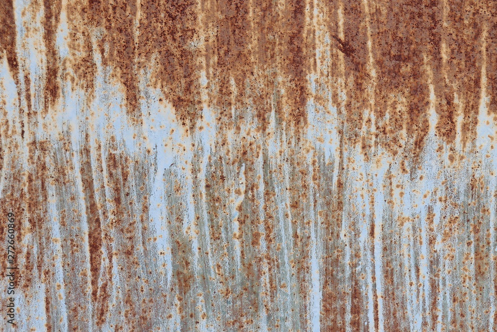 Old gate with rust stains