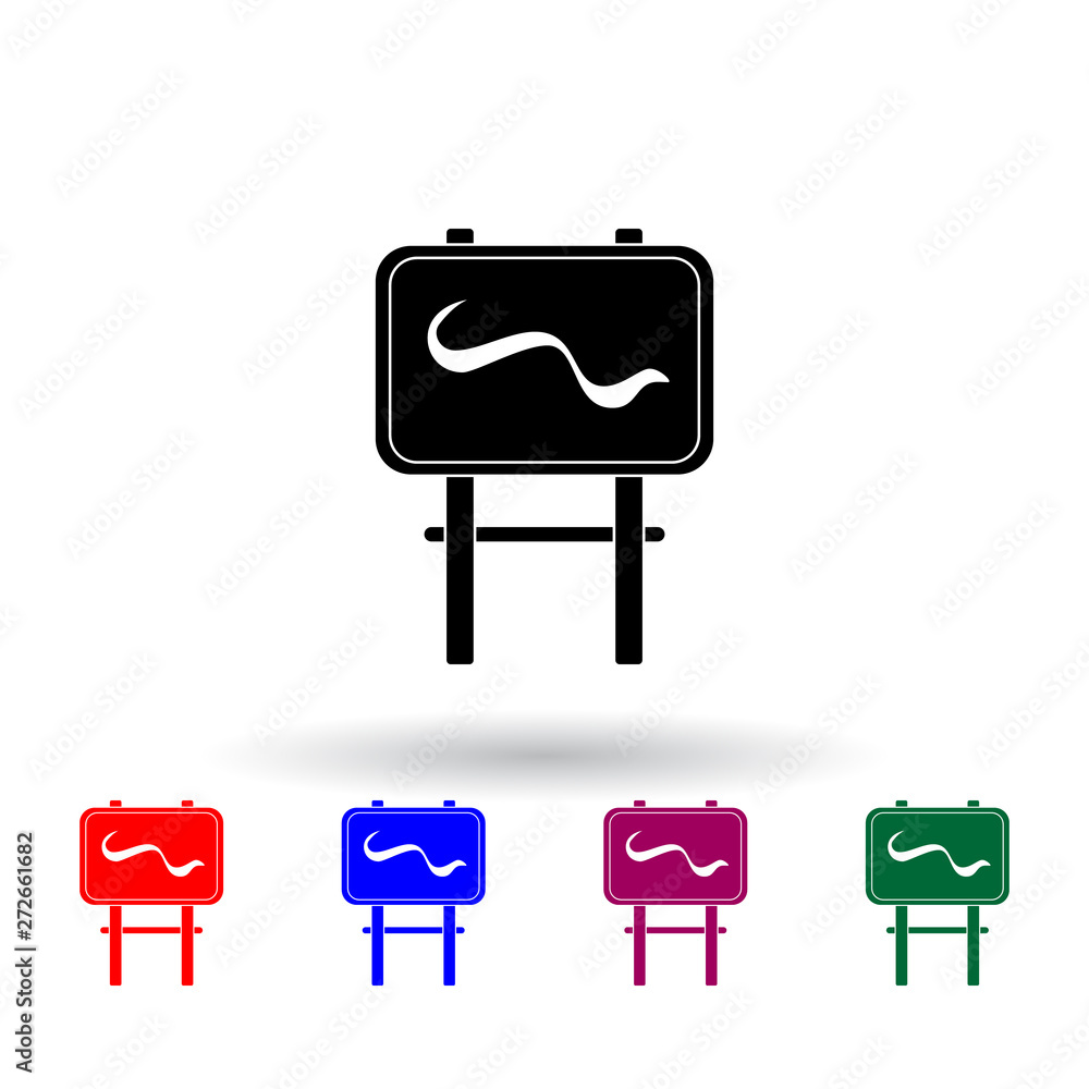 easel multi color icon. Elements of art and painting set. Simple icon for websites, web design, mobile app, info graphics easel multi color icon. Elements of art and painting set. Simple icon for websites, web design, mobile app, info graphics