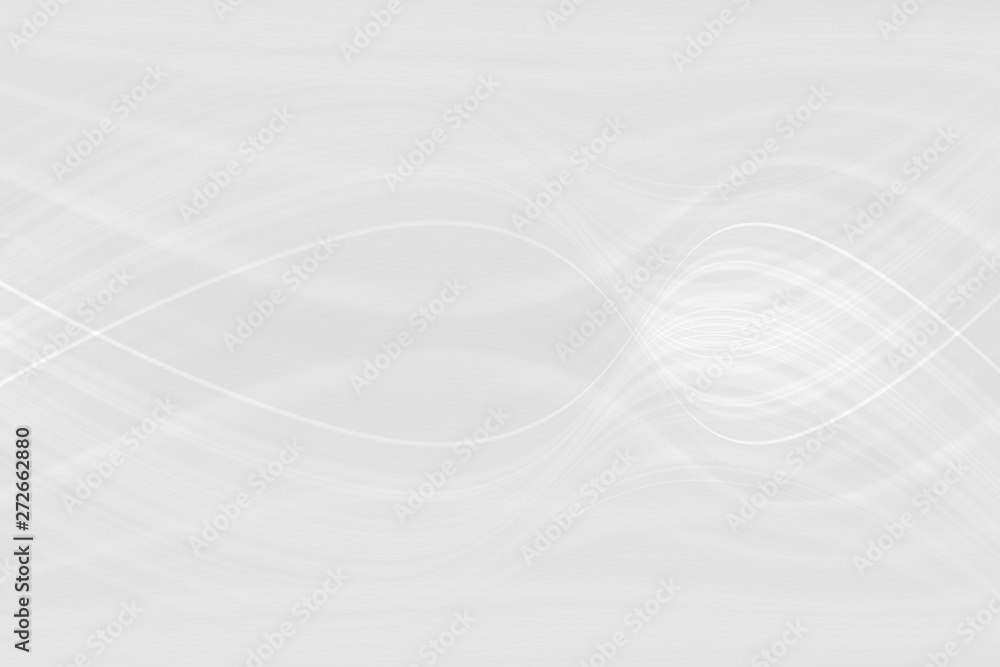 White background 3 d with elements of waves in a fantastic abstract design, the texture of the lines in a modern style for wallpaper. Light gray template for wedding ceremony or business presentation.