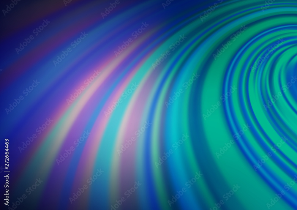 Light BLUE vector blurred shine abstract template. Light BLUE vector blurred shine abstract template.