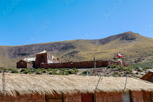 Machuca typical small charming Andean village, Atacama Desert, Chile, South America photo