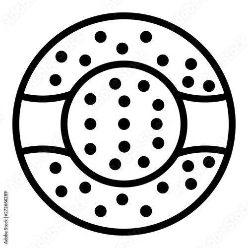 Zorb icon. Outline zorb vector icon for web design isolated on white background