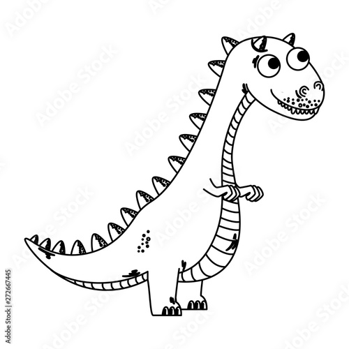 cute tyrannosaurus rex comic character