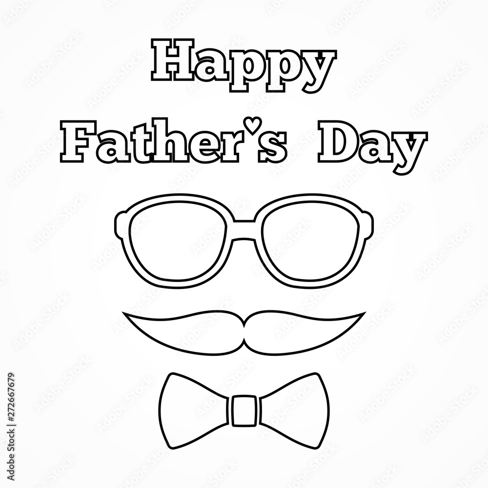 Happy father`s day vector lettering background. Happy Fathers Day calligraphy light banner Happy father`s day vector lettering background. Happy Fathers Day calligraphy light banner