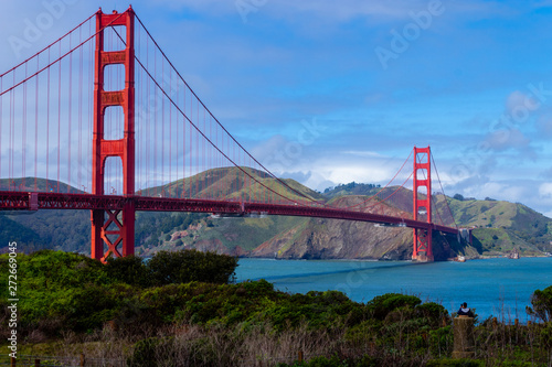 The Golden Gate bridge in San Francisco