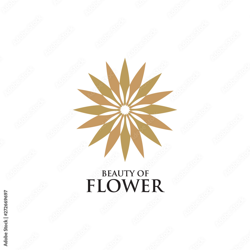 Flower decoration logo icon vector template Flower decoration logo icon vector template