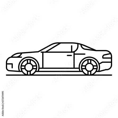 Sport cabriolet icon. Outline sport cabriolet vector icon for web design isolated on white background