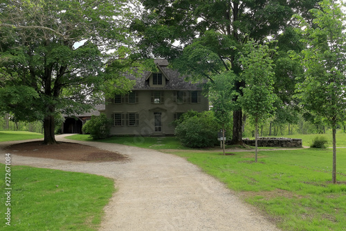 Concord, Massachusetts. Old Manse in Minute Man National Historic Park, once home to noted American authors Ralph Waldo Emerson and Nathaniel Hawthorne photo