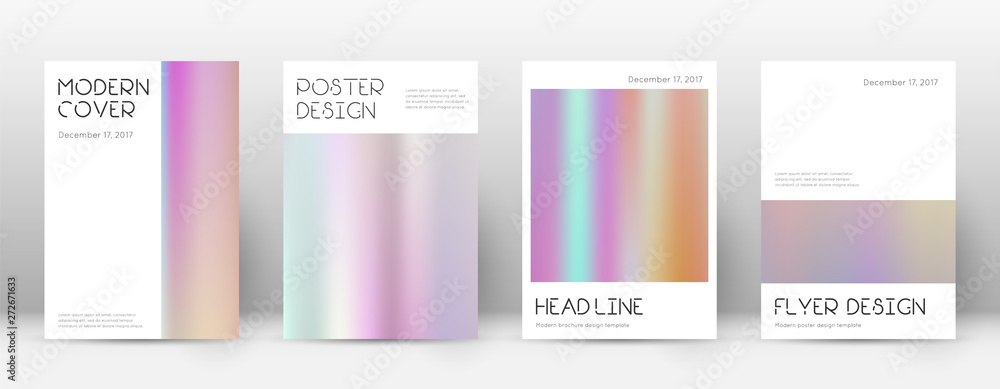 Fototapeta premium Flyer layout. Minimal sublime template for Brochur