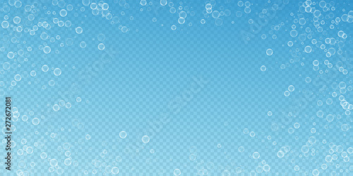 Soap bubbles abstract background. Blowing bubbles 