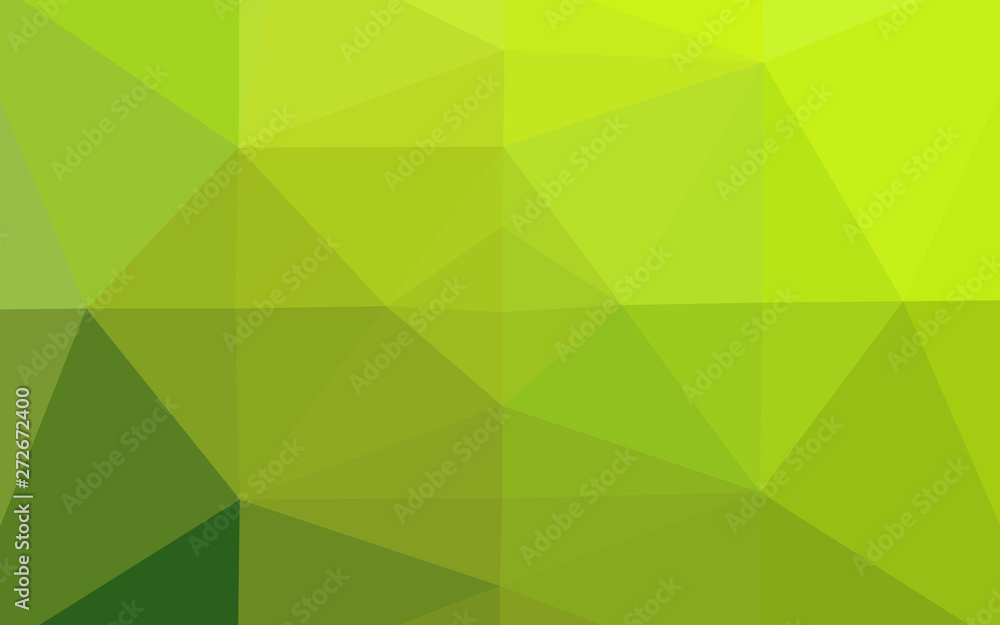 Obraz premium Light Green vector polygonal template.